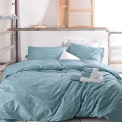 Rythmos Σετ Σεντόνια Υπέρδιπλα Βαμβακερά 230x270 Charisma Turquoise