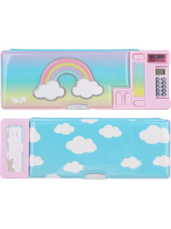 Yolo Retro Rainbow Κασετίνα Πολύχρωμη 10119