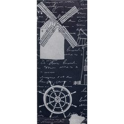 Κουβέρ με σχέδιο άγκυρα με χαρτοπετσέτα 38X38cm (125τεμ)