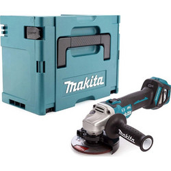 Makita DGA463ZJ Γωνιακός Τροχός Μπαταρίας 18V 115mm με Ρύθμιση Στροφών Solo
