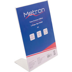 METRON ΣΤΑΝΤ ΕΝΤΥΠΩΝ ΚΑΘΕΤΟ ΜΕ ΚΛΙΣΗ L-SHAPE ΠΛΕΞΙΓΚΛΑΣ Α5