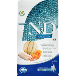 Farmina N&D Ocean Grain Free Kitten with Cod, Shrimp, Pumpkin & Cantaloupe Melon 1.5kg