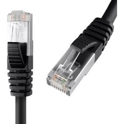 Spacetronik S/FTP Cat.8 Καλώδιο Δικτύου Ethernet 5m Black KRJ_8SF_B1_050