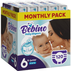 Bebino Baby Diapers X-Junior Monthly Pack Πάνες No6 18-30kg 120τμχ