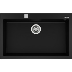 Teka Forsquare 72.40 TG Ένθετος Νεροχύτης Γρανίτη Black 79x50cm