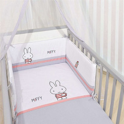 Miffy Des 65 Σετ Κούνιας Grey 3τμχ