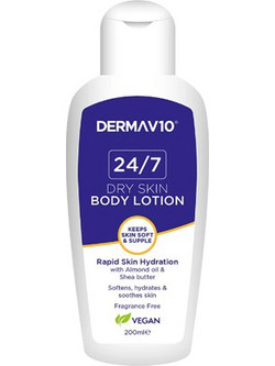Derma V10 24/7 Dry Skin Ενυδατική Κρέμα Σώματος 200ml