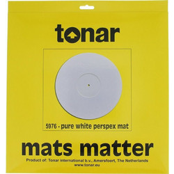 Tonar Slipmat Συνθετικό Pure White Perspex Mat σε Λευκό Χρώμα Κωδικός: 5976