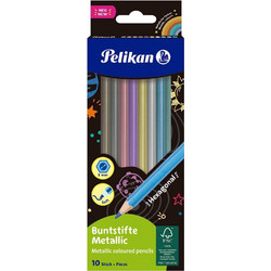 Pelikan Buntstifte Metallic Ξυλομπογιές Σετ 10τμχ
