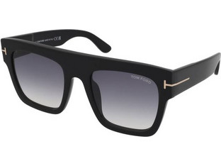 Tom Ford FT 0847 01B Γυναικεία Γυαλιά Ηλίου Τετράγωνα Κοκάλινα Μαύρα με Μαύρο Degradee Φακό