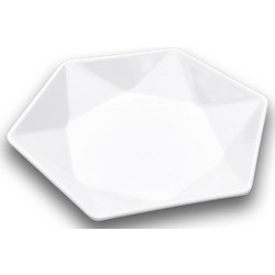 ForHome 922555 Πιατέλα Σερβιρίσματος Κεραμική Πολύγωνη 25x25cm σχέδιο Hotel - For Home