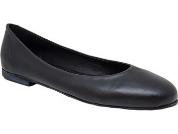 Bigshoes GA1132-01 Δερμάτινη Μπαλαρίνα Μαύρη