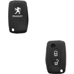 Θήκη Σιλικόνης Κλειδιού με 2 κουμπιά για Peugeot