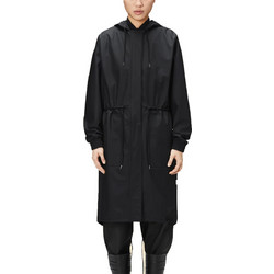 Rains Γυναικείο Μπουφάν Softshell Μακρύ Αδιάβροχο Μαύρο 18550-01
