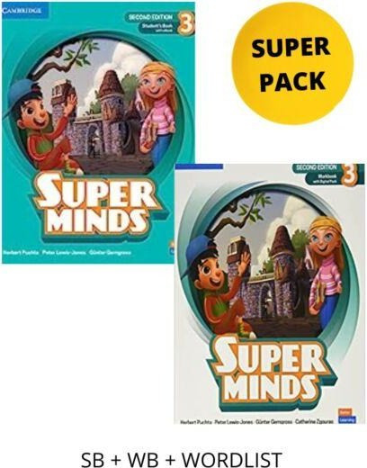 Super Minds 3 Super Pack (Student's Book +Workbook + Wordlist)