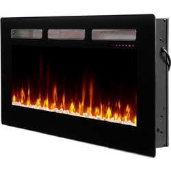 Dimplex Sierra 60 Ηλεκτρικό Τζάκι Τοίχου 1600W Μ152.4xΥ49.5xΒ13.2cm