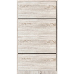 ArteLibre Παπουτσοθήκη Ξύλινη Dorit Μπεζ Μ73xΠ24xΥ148cm 14370178