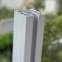 Κολώνα ανοδιωμένο αλουμίνιο ματ - 7,5 x 7,5 x 100εκ