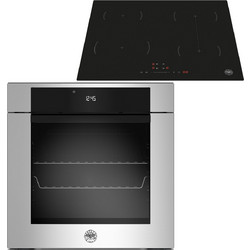 Bertazzoni Φούρνος Ηλεκτρικός Άνω Πάγκου 76lt 59.5cm F6011MODPLX με Επαγωγικές Εστίες P604I1B26NV