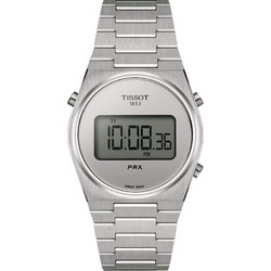 Tissot PRX Ψηφιακό Γυναικείο Ρολόι Χρονογράφος με Ασημί Μεταλλικό Μπρασελέ T137.263.11.030.00