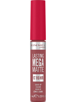 Rimmel London Lasting Mega Matte 210 Rose & Shine Long Lasting Liquid Κραγιόν 7.4ml