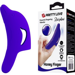 Pretty Love Delphini Stimulator Δονητής Δακτύλου Μπλε