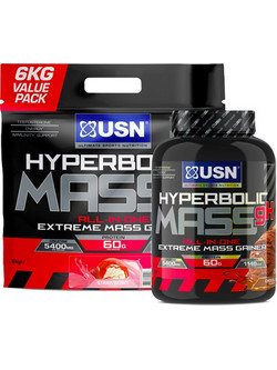 USN Hyperbolic Mass Strawberry Πρωτεΐνη Ορού Γάλακτος Όγκου 6kg
