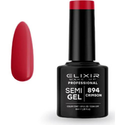 Elixir Semigel 894 Crimson Ημιμόνιμο Βερνίκι Νυχιών 8ml
