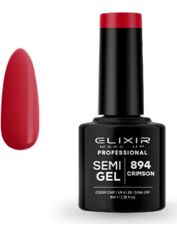Elixir Semigel 894 Crimson Ημιμόνιμο Βερνίκι Νυχιών 8ml