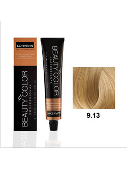 Lorvenn Beauty Color 9.13 Ξανθό Πολύ Ανοιχτό Σαντρέ Μόνιμη Βαφή Μαλλιών 70ml