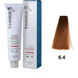 Faipa Three Color 6.4 Ξανθό Σκούρο Χάλκινο Μόνιμη Βαφή Μαλλιών 120ml