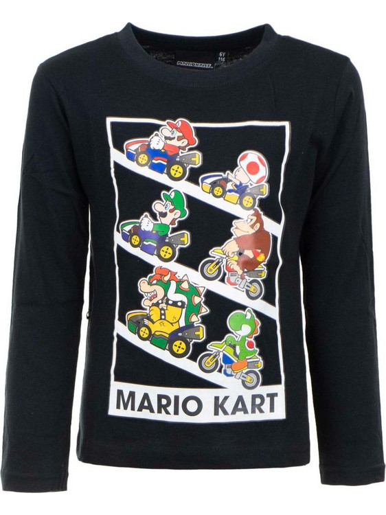 SUPER MARIO - Mario Kart - Kids Long Sleeves T-Shirt - 7 Years