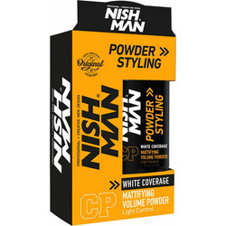 Nish Man Matifying Volume Powder White Coverage CP 20gr