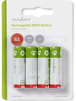 Nedis Rechargeable AA 2600mAh 4τμχ