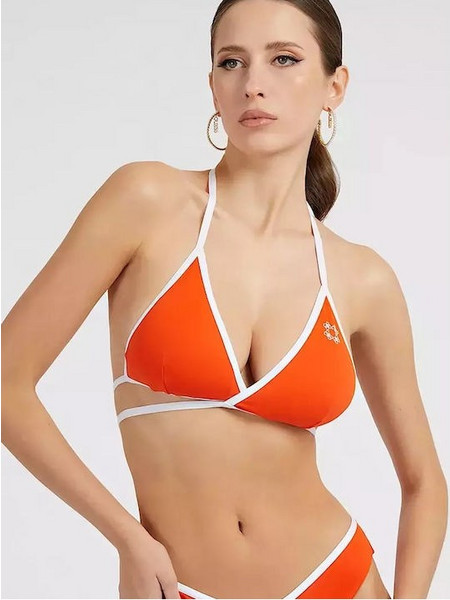 Guess Bikini Top Τριγωνάκι Πορτοκαλί E3GJ26MC043-G353