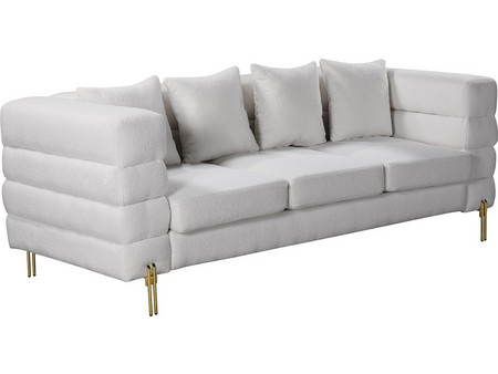 Woodwell Morris Τριθέσιος Καναπές Λευκός 213x87x76cm Ε9600,31