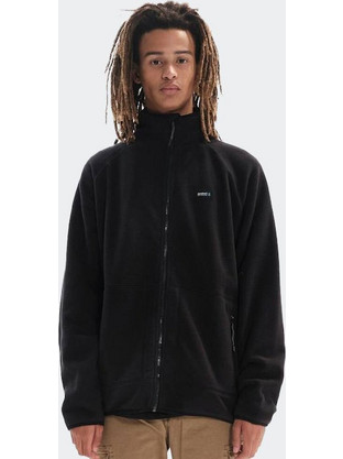 Basehit Up Ανδρική Ζακέτα Fleece με Κουκούλα και Φερμουάρ Μαύρη 222.BM29.111