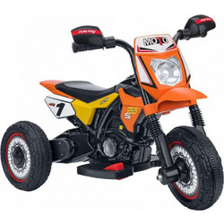 Kider Toys Cross Ηλεκτροκίνητο Παιδικό Μηχανάκι 6V Πορτοκαλί