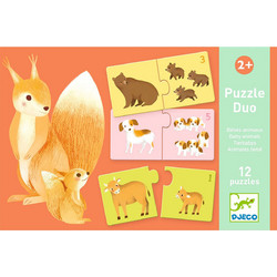 Παιδικό Puzzle Djeco Μαμά & Παιδί 2x12 Κομμάτια 08197