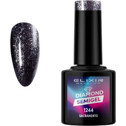 Elixir Diamond Semi Gel 1244 Sacramento Glitter Ημιμόνιμο Βερνίκι Νυχιών 8ml