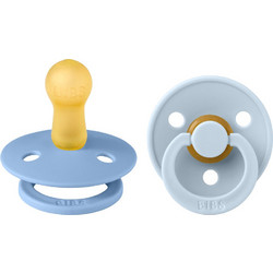BIBS Colour Πιπίλες Καουτσούκ 6m+ Sky Baby Blue 2τμχ
