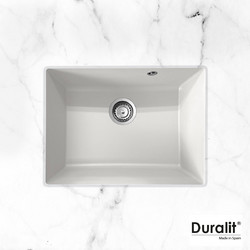Duralit KZ060U Υποκαθήμενος Νεροχύτης Γρανίτη 300 White 60x50cm