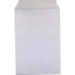 METRON ΦΑΚΕΛΟΣ ΣΑΚΟΥΛΑ ΜΕ ΑΥΤΟΚΟΛΛΗΤΟ 32x42cm 90gr ΛΕΥΚΟΣ 250Τ