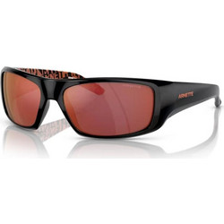 Arnette AR4182 29166Q Ανδρικά Γυαλιά Ηλίου Ορθογώνια Κοκάλινα Μαύρα με Ροζ Καθρέπτη Φακό