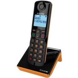 Alcatel S280 EWE Ασύρματο Τηλέφωνο με Ανοιχτή Ακρόαση Μαύρο Πορτοκαλί
