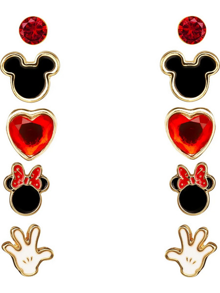 MINNIE: Set of 5 Pairs of Studs Earrings
