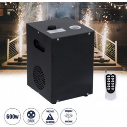 GLOBOSTAR(R) SPARKLE 51148 Stage Μηχανή Δαπέδου Άκαυστων Σπινθήρων Εφέ Συντριβανιού 600W AC 220-240V IP20 DMX512 Protocol & RF Ασύρματο Χειριστήριο - Μ18 x Π16.5 x Υ24cm