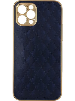 GKK Electroplate Glass Case Apple iPhone 12 Pro Cube Μπλε