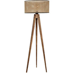 Φωτιστικό Δαπέδου Tripod 534LUN3290 Φ45x153cm E27 60W Brown-Beige Opviq