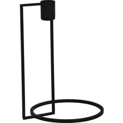 Κηροπήγιο Numazu Design 422023 15x13x20cm Black Eglo Αλουμίνιο